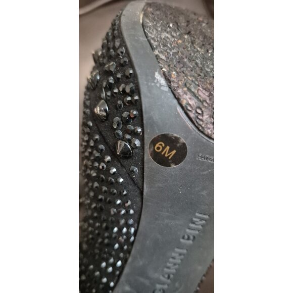 Gianni Bini Satin Studded Beaded Platform Stiletto Heels Women's Size 6 - Picture 8 of 8